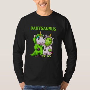 T-shirt Babysaurus Père Avec Fils Bébé Ou Fille Partenaire