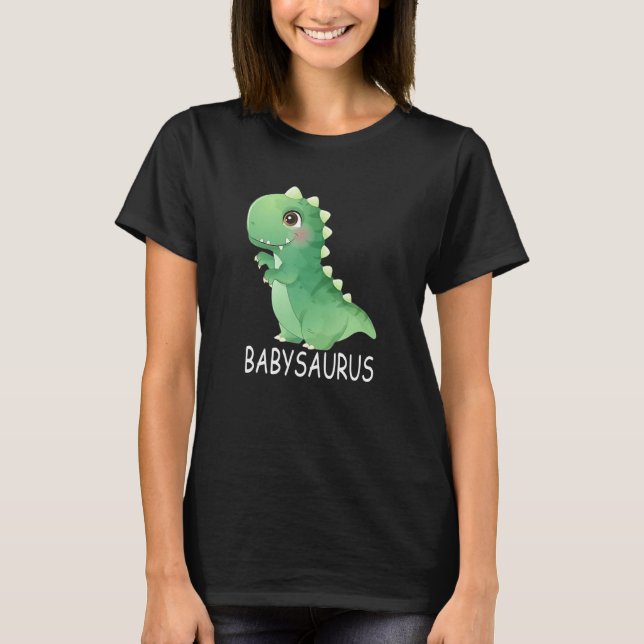 T-shirt Babysaurus Trex Dinosaur bébé Saurus Famil (Devant)