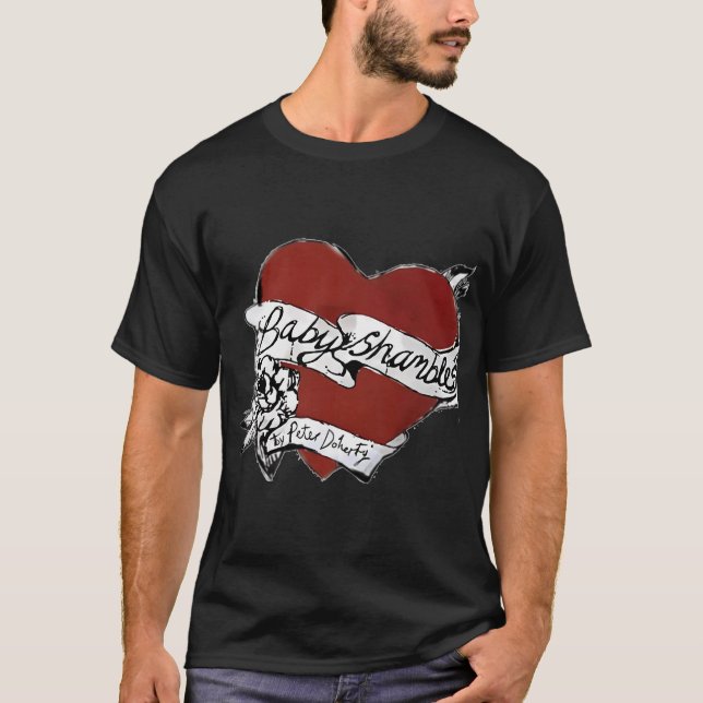 T-shirt Babyshambles Pete Doherty Coeur Tattoo (Devant)