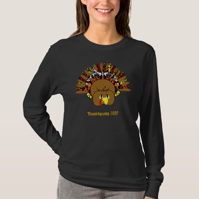 T-shirt babyturkeycolorsdamaskcercles (Devant)