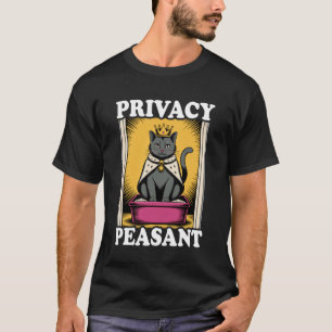 T-shirt Bac à litière pour chat drôle de paysan privé Mign