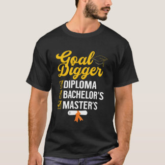 T-shirt baccalauréat et maîtrise Diplôme d'études supérieu