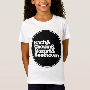T-Shirt Bach and Chopin and Mozart and Beethoven
