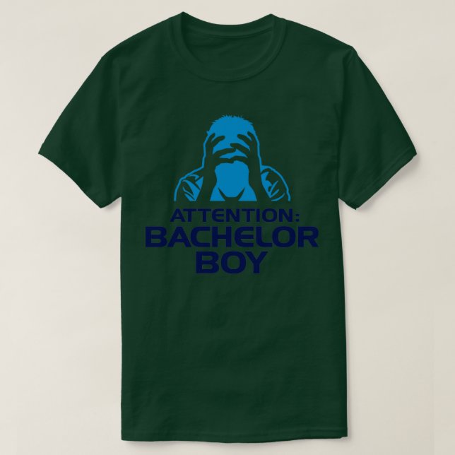 T-shirt Bachelor de l'attention (Design devant)