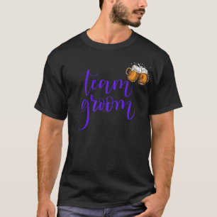 T-shirt Bachelor GROOM TEAM, Fête de cerf Rôle/nom modifia