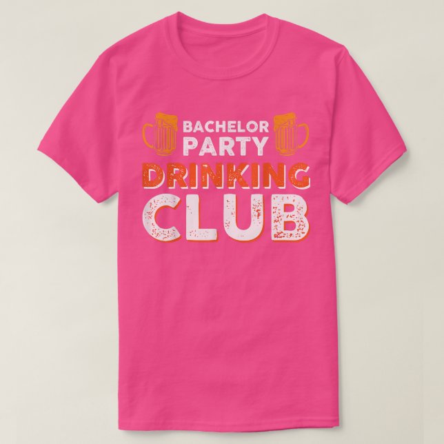 T-shirt Bachelor Party Boisson Club (Design devant)