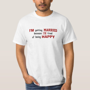 T-shirt Bachelor party marrante masculine rouge noir
