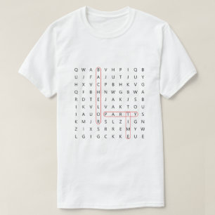T-shirt Bachelor Party Word Recherche Amusants Mariage Gro