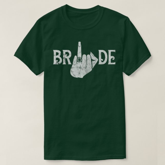 T-shirt Bacheloret Mariage de l'anneau de doigt féminin (Design devant)