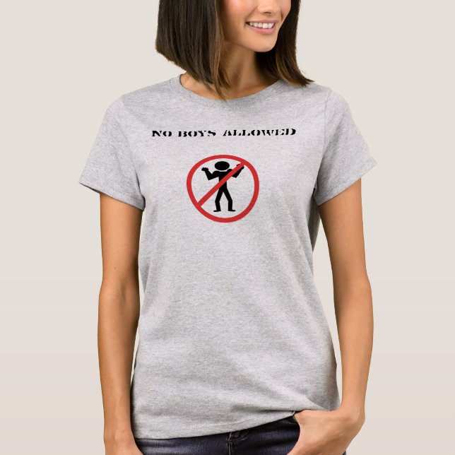 T-shirt Bachelorette Party Pas de garçons (Devant)