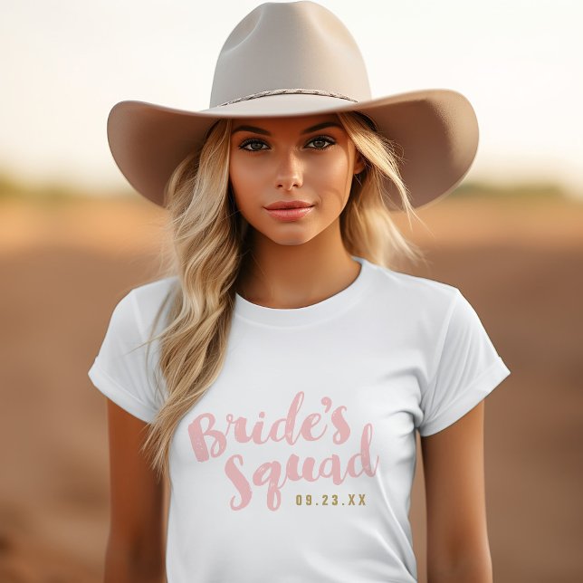 T-shirt Bachelorette personnalisée de l'équipe de mariée b (Créateur téléchargé)