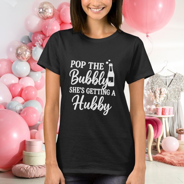 T-shirt Bachelorette pop la bulle noire (Créateur téléchargé)