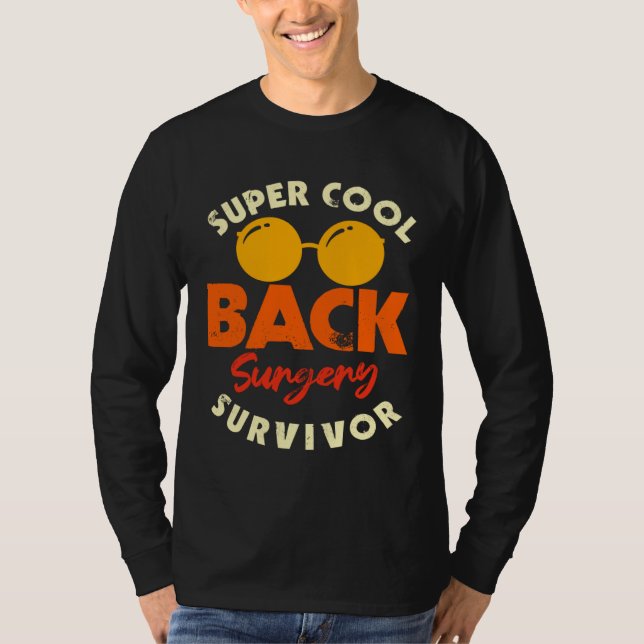 T-shirt Back Surgery Survivor Spinal Recovery Awareness (Devant)
