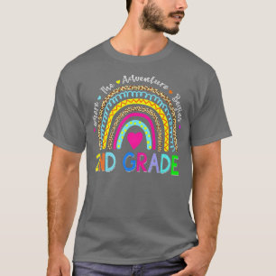 T-shirt Back To School 2nd Grade Where The Adventure Begin
