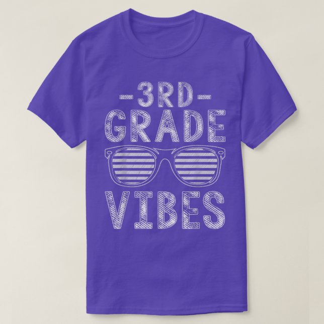T-shirt Back To School 3rd Grade Vibes Third Grade Teacher (Design devant)