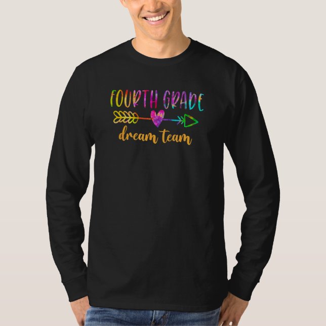 T-shirt Back To School Cute Fourth Grade Dream Team Studen (Devant)