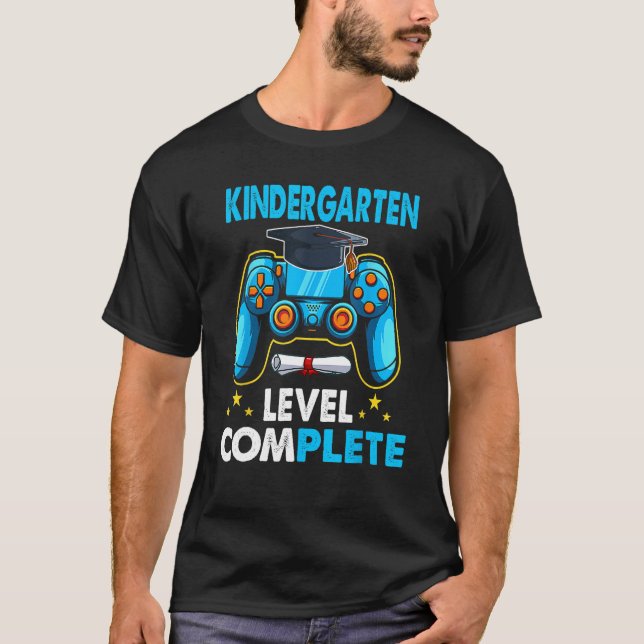 T-shirt Back To School Kindergarten Level Complete Video G (Devant)