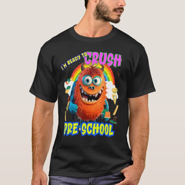 T-shirt Back to School Preschool (Devant)