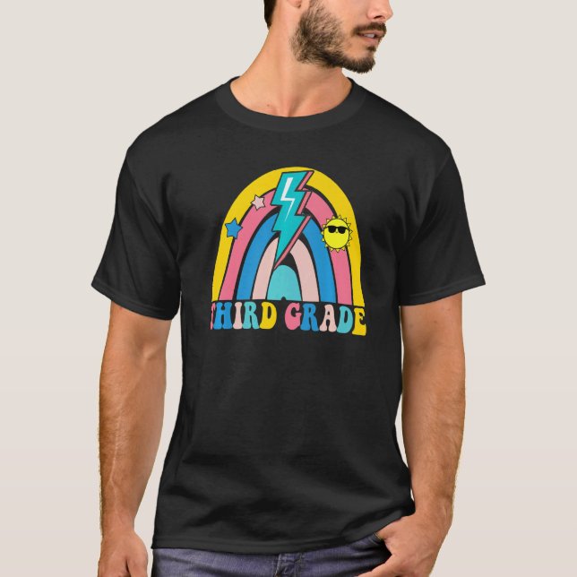 T-shirt Back To School Rainbow Third Grade 3rd Grade Teach (Devant)