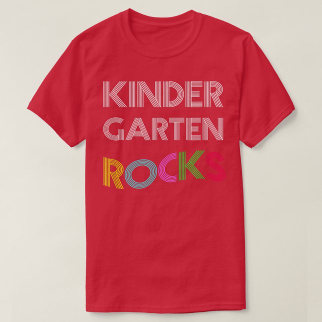 T-shirt Back To School T Shirts For Kindergarten Students (Design devant)