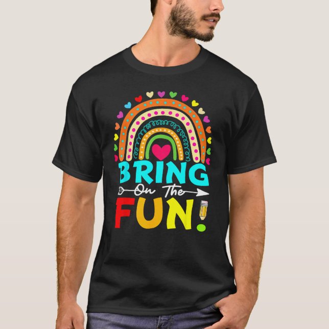 T-shirt Back To School Teachers Kids Student First Day Of  (Devant)