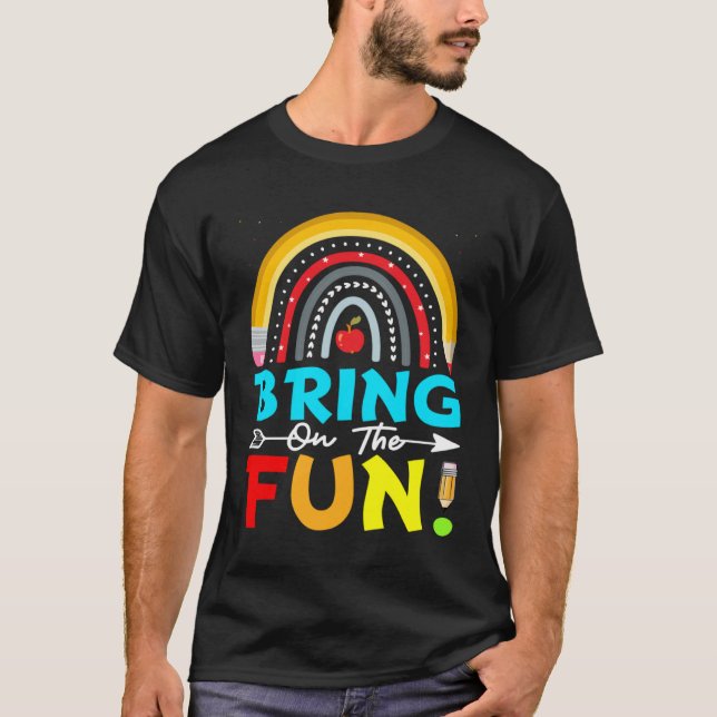 T-shirt Back to School Teachers Kids Student First Day of  (Devant)