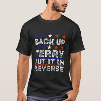 T-shirt Back Up Terry Le Mettre En Reverse 4 Juillet Patri