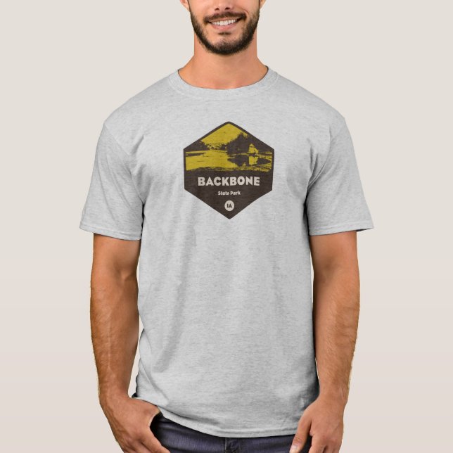 T-shirt Backbone State Park Iowa (Devant)