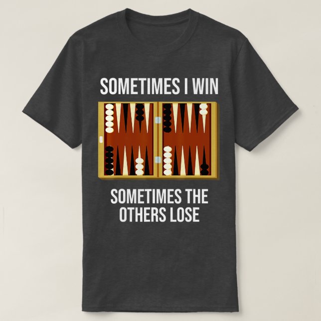 T-shirt Backgammon dire avec jacquet jeu pour backgammon (Design devant)