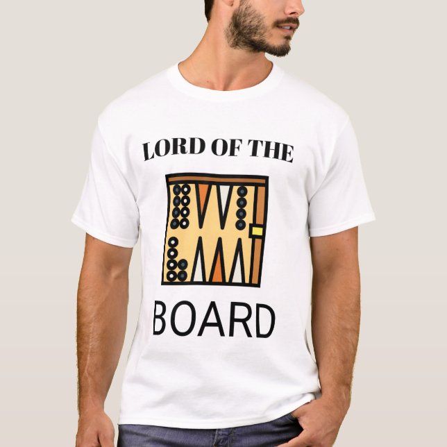T-shirt Backgammon disant cadeau pour les joueurs de plate (Devant)