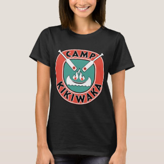 T-shirt backgroud de kikiwaka du feu de camp pour les