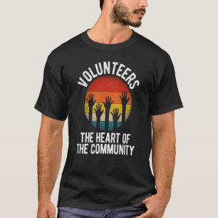 T-shirt Backprint Bénévoles Le Coeur De La Communauté