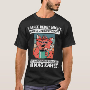T-shirt Backprint Coffee ne parle pas et whine j'aime cof