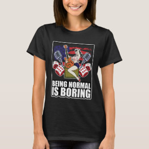 T-shirt Backprint Être Normal Est ennuyeux Vintage Rockabi