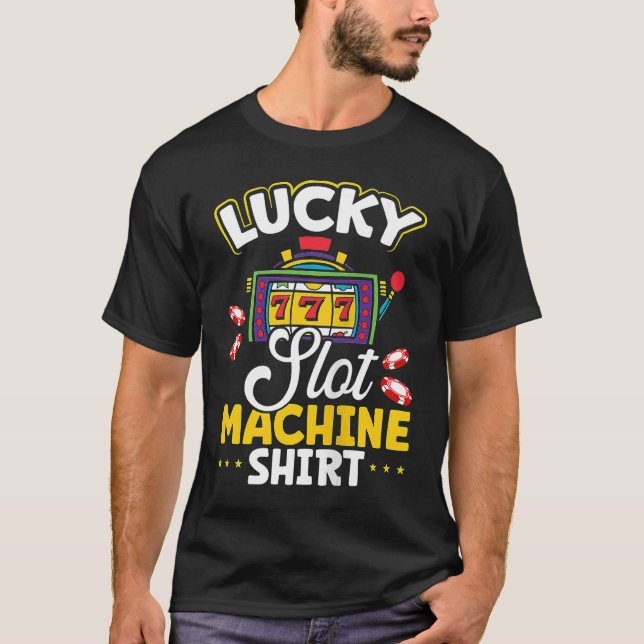 T-shirt Backprint Lucky Slot Machine Tank Top (Devant)