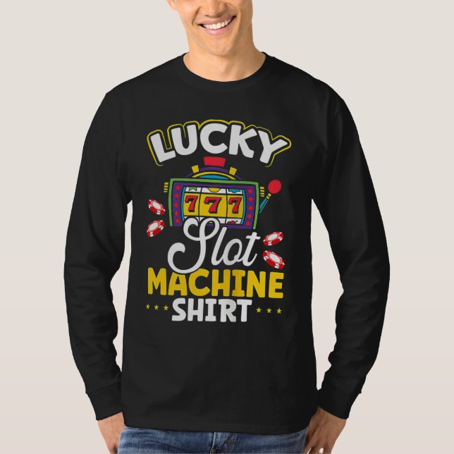 T-shirt Backprint Lucky Slot Machine Tank Top (Devant)