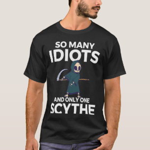 T-shirt Backprint Tant d'idiots et un seul escroc le schwa