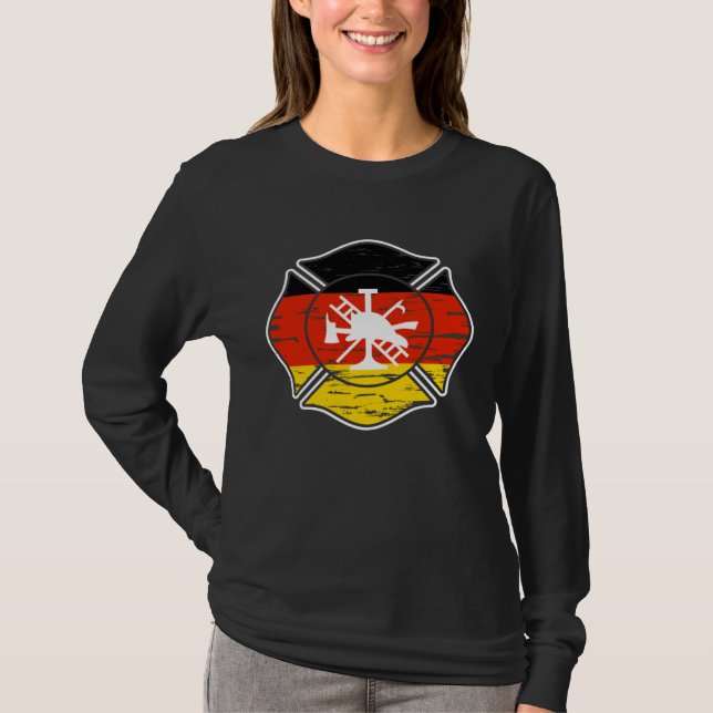T-shirt Backprint Voluntary Fire Brigade Germany (Devant)