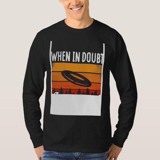 T-shirt Backprint When In Doubt Layout Ultimate Frisbee (Devant)
