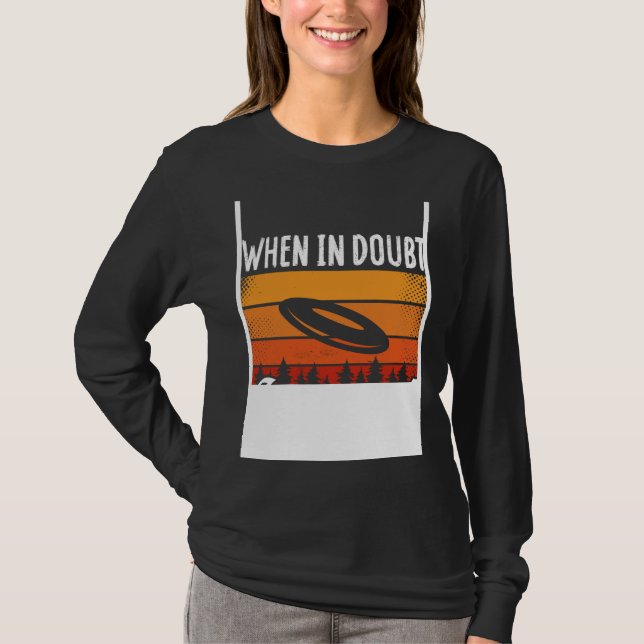T-shirt Backprint When In Doubt Layout Ultimate Frisbee (Devant)