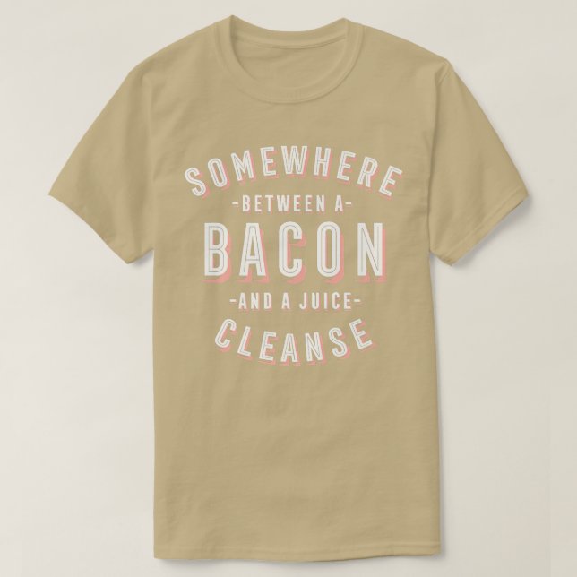 T-shirt Bacon amusant et un Louvain de Bacon de nettoyage  (Design devant)