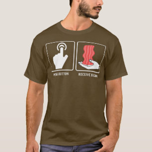 T-shirt Bacon de réception de pousses - Drôle Porc Viande 