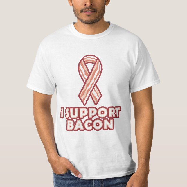 T-shirt Bacon de soutien (Devant)