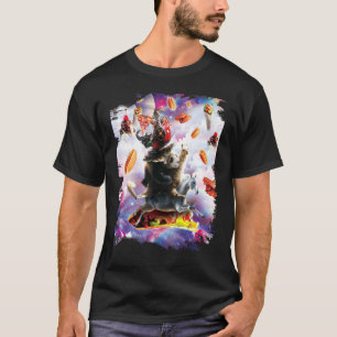 T-shirt Bacon Donut avec hot chien chat et pizza Taco Burr
