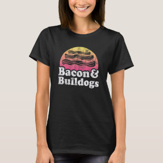 T-shirt Bacon Et Bulldogs Ou Bulldog