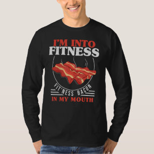 T-shirt Bacon Fitness dans ma bouche Barbecue Grilling Por