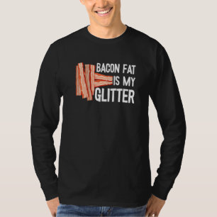 T-shirt Bacon Gras Est Ma Parties scintillant Viande Porc