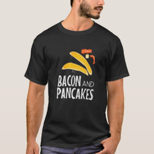 T-shirt Bacon Pancakes mignon Matin Nourriture Amateurs Dr