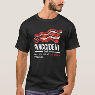 T-shirt Bacon Snaccident Bacon Cochon Porc Humour Hommes F