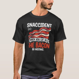 T-shirt Bacon Snaccident Bacon Cochon Porc Humour Hommes F